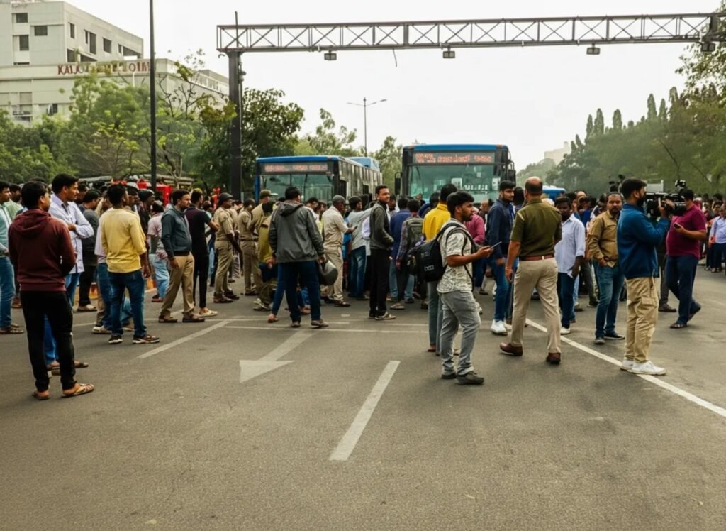 Woman passenger and auto driver die in bus accident in Bhubaneswar || ଭୁବନେଶ୍ୱରରେ ଆମ ବସ୍ ଦୁର୍ଘଟଣାରେ ମହିଳା ଯାତ୍ରୀ ଏବଂ ଅଟୋ ଡ୍ରାଇଭରଙ୍କ ମୃତ୍ୟୁ