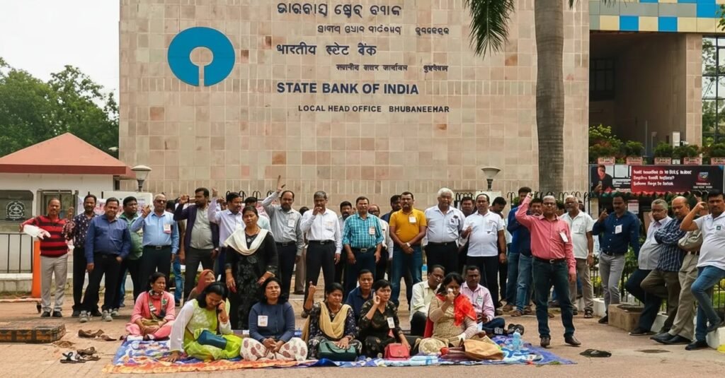 Bank services disrupted due to bank strike; loss of Rs 10,000 crore || ବ୍ୟାଙ୍କ ଧର୍ମଘଟ ଯୋଗୁଁ ବ୍ୟାଙ୍କ ସେବା ବାଧାପ୍ରାପ୍ତ; ୧୦,୦୦୦ କୋଟିର କ୍ଷତି