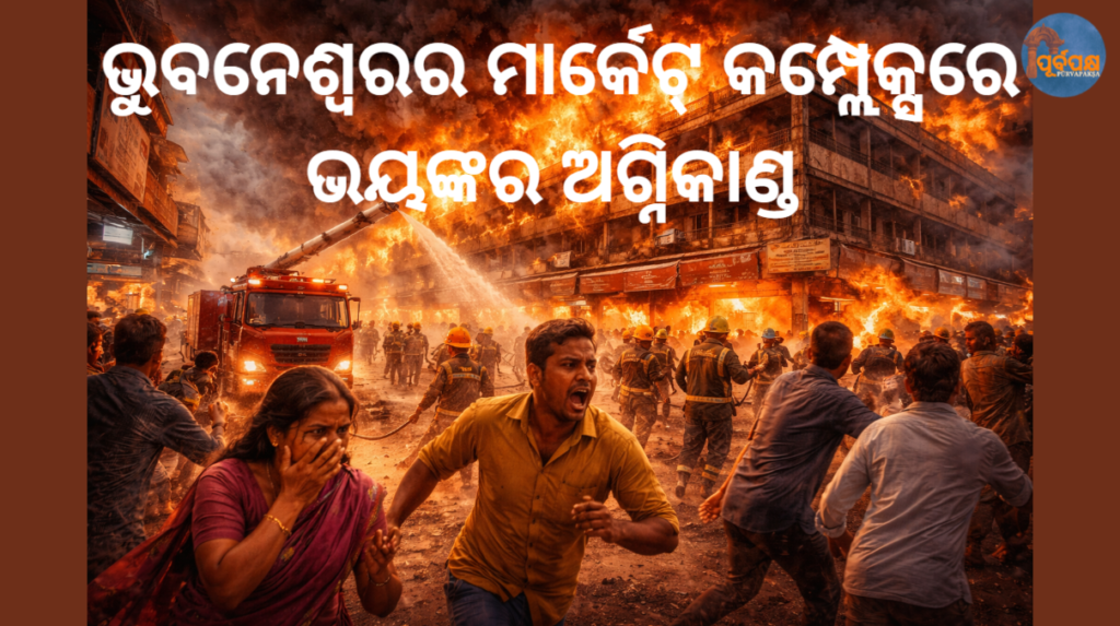 ଭୁବନେଶ୍ୱରର ମାର୍କେଟ୍ କମ୍ପ୍ଲେକ୍ସରେ ଭୟଙ୍କର ଅଗ୍ନିକାଣ୍ଡ। || Massive fire breaks out in Bhubaneswar’s market complex.