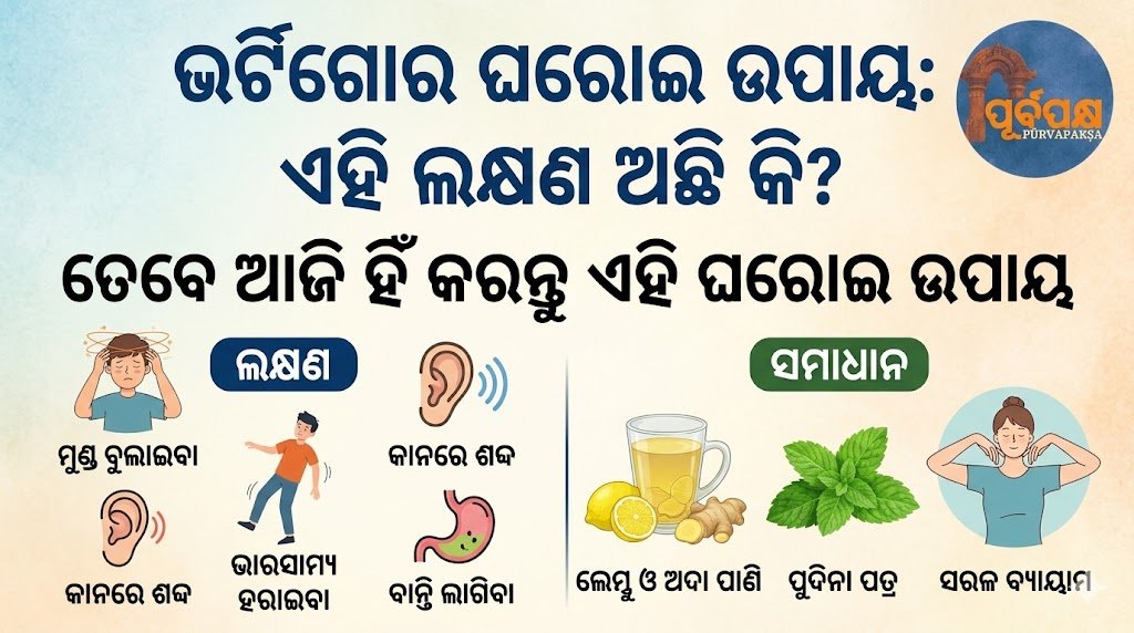 ଆପଣଙ୍କ ପାଖରେ ଦିଶୁଚି କି ଭର୍ଟିଗୋର ଏହି ସବୁ ଲକ୍ଷଣ,ତେବେ ଆଜି ହିଁ କରନ୍ତୁ ଏହି ଘରୋଇ ଉପାୟ || If you have these symptoms of dizziness or vertigo, then try these home remedies today.