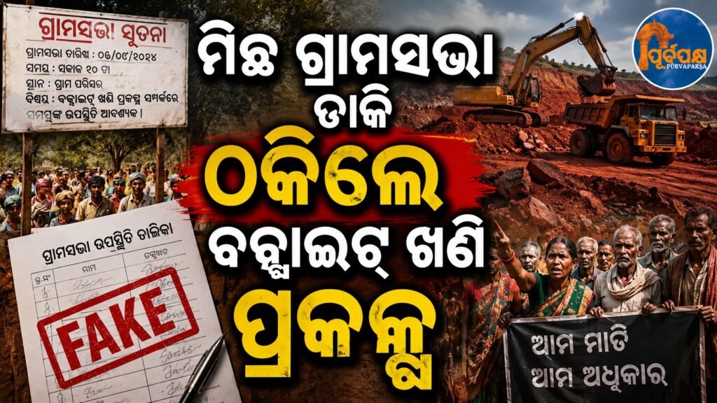 ମିଛ ଗ୍ରାମସଭା ଡାକି ଠକିଲେ ବକ୍ସାଇଟ୍ ଖଣି ପ୍ରକଳ୍ପ || Bauxite mining project was defrauded by calling a false village council.