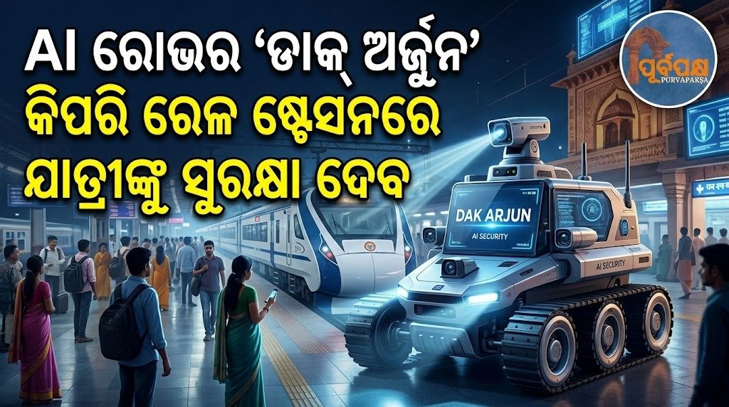 AI ରୋଭର ‘ଡାକ୍ ଅର୍ଜୁନ’ କିପରି ରେଳ ଷ୍ଟେସନରେ ଯାତ୍ରୀଙ୍କୁ ସୁରକ୍ଷା ଦେବ || How AI rover ‘Dak Arjun’ will protect passengers at railway stations