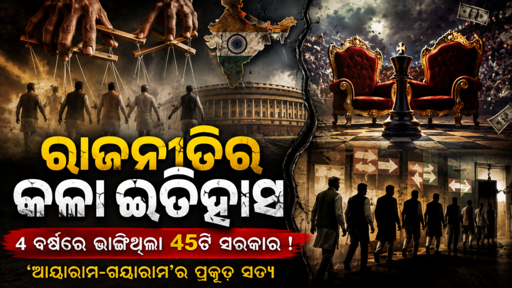ରାଜନୀତିର କଳା ଇତିହାସ: ୪ ବର୍ଷରେ ଭାଙ୍ଗିଥିଲା ୪୫ଟି ସରକାର! ‘ଆୟାରାମ-ଗୟାରାମ’ ର ପ୍ରକୃତ ସତ୍ୟ || The black history of politics: 45 governments fell in 4 years! The real truth of ‘Ayaram-Gayaram’