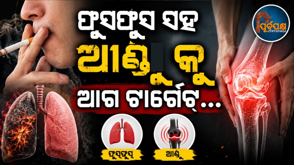 ଧୂମ୍ରପାନ କରୁଥିଲେ ସାବଧାନ! କେବଳ ଫୁସଫୁସ ନୁହେଁ, ଗଣ୍ଠି ପାଇଁ ମଧ୍ୟ ହୋଇପାରେ ଏହା ମାରାତ୍ମକ || Be careful when smoking! It can be fatal not only for the lungs, but also for the joints.