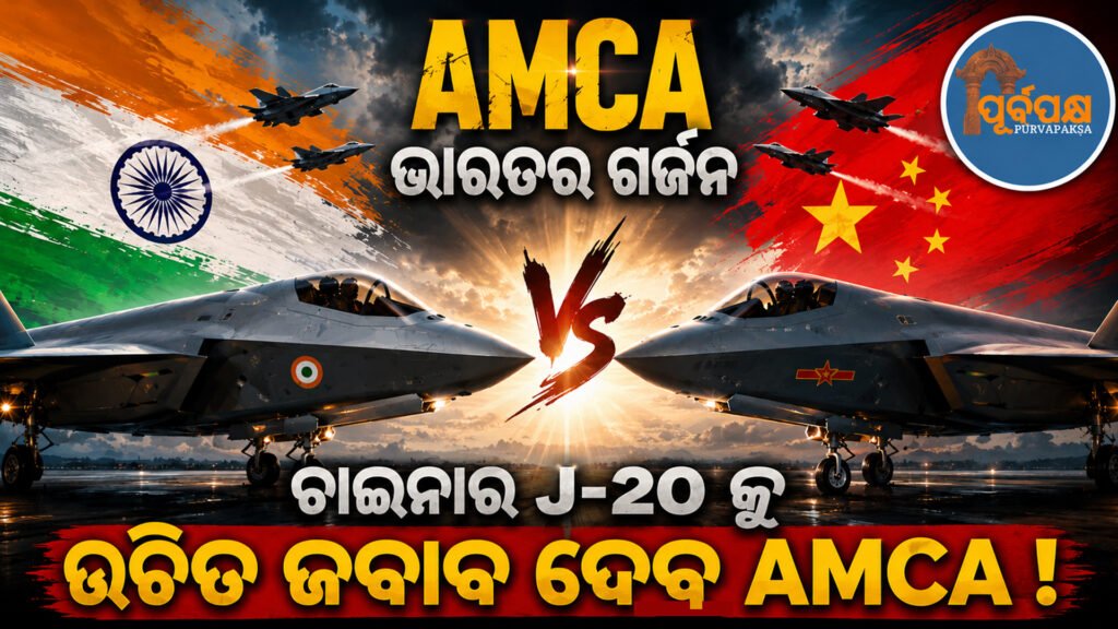 ସୀମାରେ ଚୀନ୍ ମୁତୟନ କଲା ‘ଜେ-୨୦’ ଷ୍ଟିଲ୍ଥ ଫାଇଟର ଜେଟ୍;ଜବାବ ଦେବାକୁ ପ୍ରସ୍ତୁତ ଭାରତର ଆଧୁନିକ ‘ଏଏମସିଏ’ (AMCA) ପ୍ରକଳ୍ପ || China deploys ‘J-20’ stealth fighter jets on border; India’s modern ‘AMCA’ project ready to respond