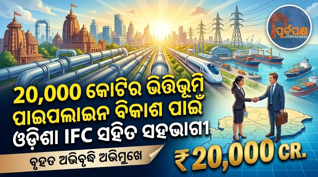 20,000 କୋଟିର ଭିତ୍ତିଭୂମି ପାଇପଲାଇନ ବିକାଶ ପାଇଁ ଓଡ଼ିଶା IFC ସହିତ ସହଭାଗୀ || Odisha partners with IFC to develop Rs 20,000 crore infrastructure pipeline