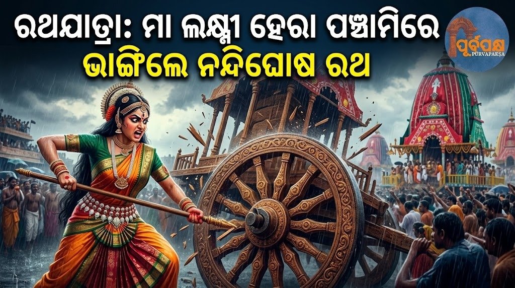 ରଥଯାତ୍ରା: ମା ଲକ୍ଷ୍ମୀ ହେରା ପଞ୍ଚାମିରେ ଭାଙ୍ଗିଲେ ନନ୍ଦିଘୋଷ ରଥ || Rath Yatra: Goddess Lakshmi breaks Nandighosha Rath on Hera Panchami