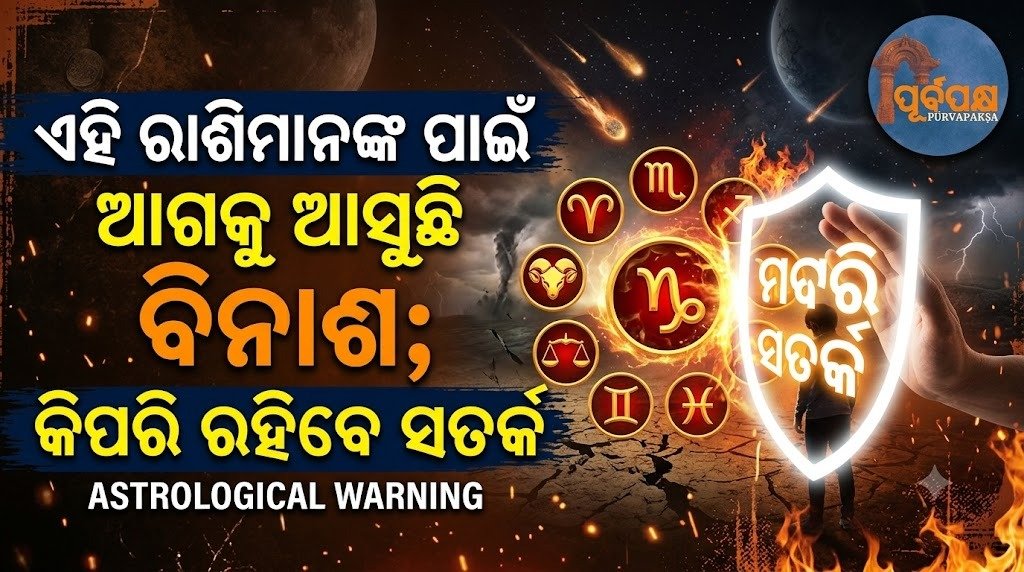 ଏହି ରାଶିମାନଙ୍କ ପାଇଁ ଆଗକୁ ଆସୁଛି ବିନାଶ; କିପରି ରହିବେ ସତର୍କ || Destruction is coming for these zodiac signs; how to stay alert