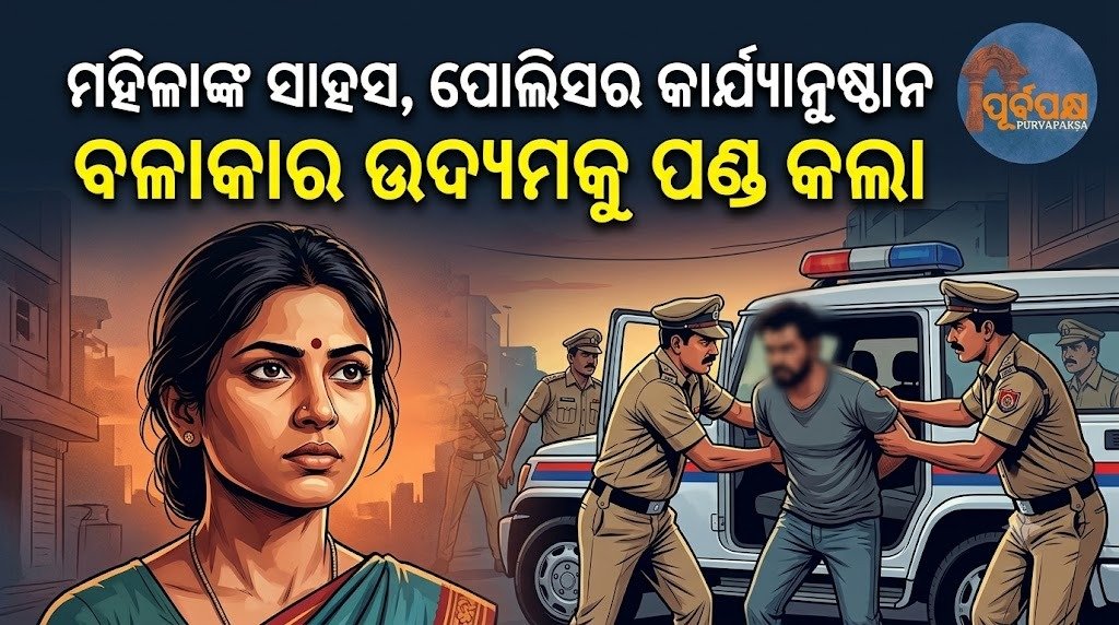 ମହିଳାଙ୍କ ସାହସ, ପୋଲିସର କାର୍ଯ୍ୟାନୁଷ୍ଠାନ ବଳାତ୍କାର ଉଦ୍ୟମକୁ ପଣ୍ଡ କଲା || Woman’s courage, police action thwart rape attempt