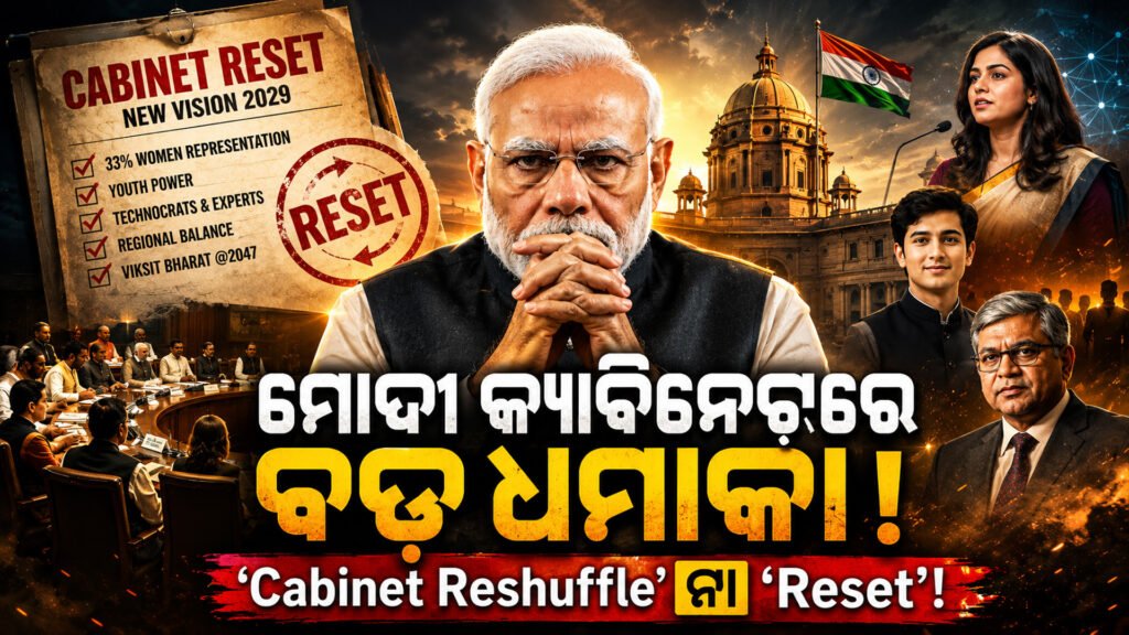 ମୋଦୀ କ୍ୟାବିନେଟ୍ରେ ବଡ଼ ଧମାକା ‘Cabinet Reshuffle’ ନା ‘Reset’! || Big explosion in Modi cabinet ‘Cabinet Reshuffle’ or ‘Reset’!