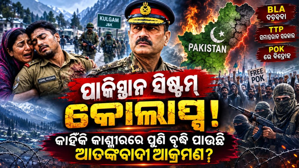 ପାକିସ୍ତାନ ସିଷ୍ଟମ୍ କୋଲାପ୍ସ! କାହିଁକି କାଶ୍ମୀରରେ ପୁଣି ବୃଦ୍ଧି ପାଉଛି ଆତଙ୍କବାଦୀ ଆକ୍ରମଣ? || Pakistan’s system has collapsed! Why are terrorist attacks increasing again in Kashmir?