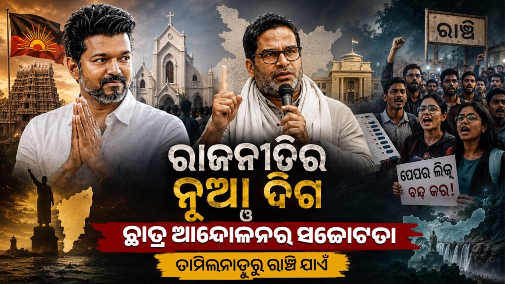 ରାଜନୀତିର ନୂଆ ଦିଗ ଓ ଛାତ୍ର ଆନ୍ଦୋଳନର ସଚ୍ଚୋଟତା: ତାମିଲନାଡ଼ୁରୁ ରାଞ୍ଚି ଯାଏଁ || New dimensions of politics and the honesty of student movements: From Tamil Nadu to Ranchi