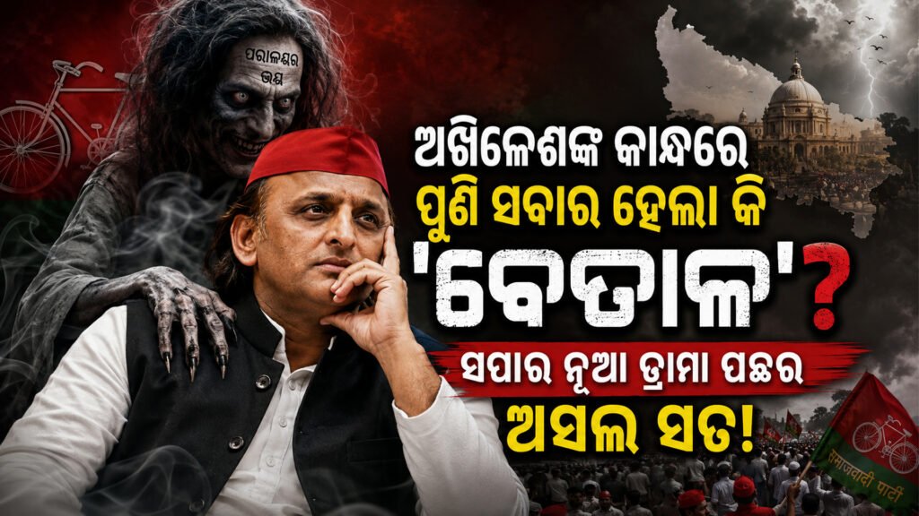 ଅଖିଳେଶଙ୍କ କାନ୍ଧରେ ପୁଣି ସବାର ହେଲା କି ‘ବେତାଳ’? || Did ‘Betaal’ appear again on Akhilesh’s shoulder?