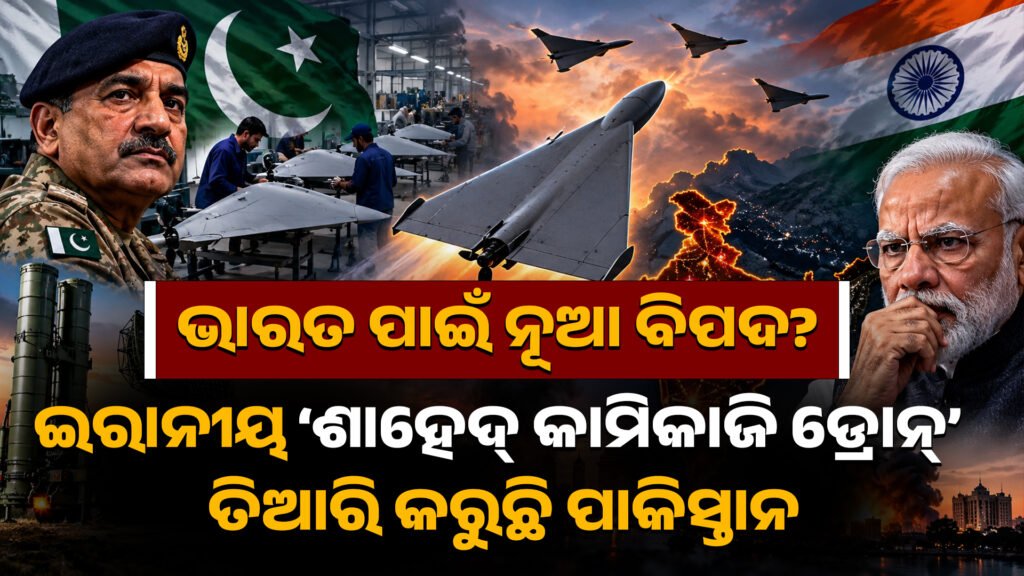 ଭାରତ ପାଇଁ ନୂଆ ବିପଦ? ଇରାନୀୟ ‘ଶାହେଦ୍ କାମିକାଜି ଡ୍ରୋନ୍’ ତିଆରି କରୁଛି ପାକିସ୍ତାନ || New threat for India? Pakistan is making Iranian ‘Shaheed Kamikaji Drone’