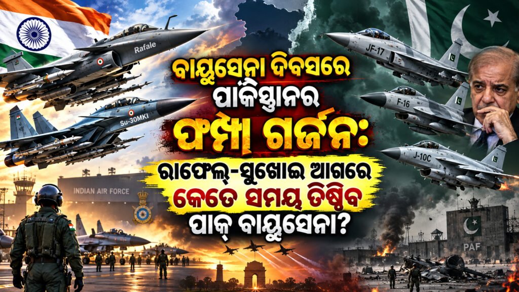 “ବାୟୁସେନା ଦିବସରେ ପାକିସ୍ତାନର ଫମ୍ପା ଗର୍ଜନ: ରାଫେଲ୍-ସୁଖୋଇ ଆଗରେ କେତେ ସମୟ ତିଷ୍ଠିବ ପାକ୍ ବାୟୁସେନା? || “Pakistan’s hollow roar on Air Force Day: How long will the Pakistan Air Force stand in the face of Rafale-Sukhoi?”
