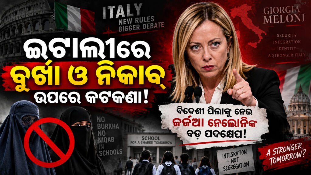 ଇଟାଲୀରେ ବୁର୍ଖା ଓ ନିକାବ୍ ଉପରେ କଟକଣା! || Restrictions on the burqa and niqab in Italy!