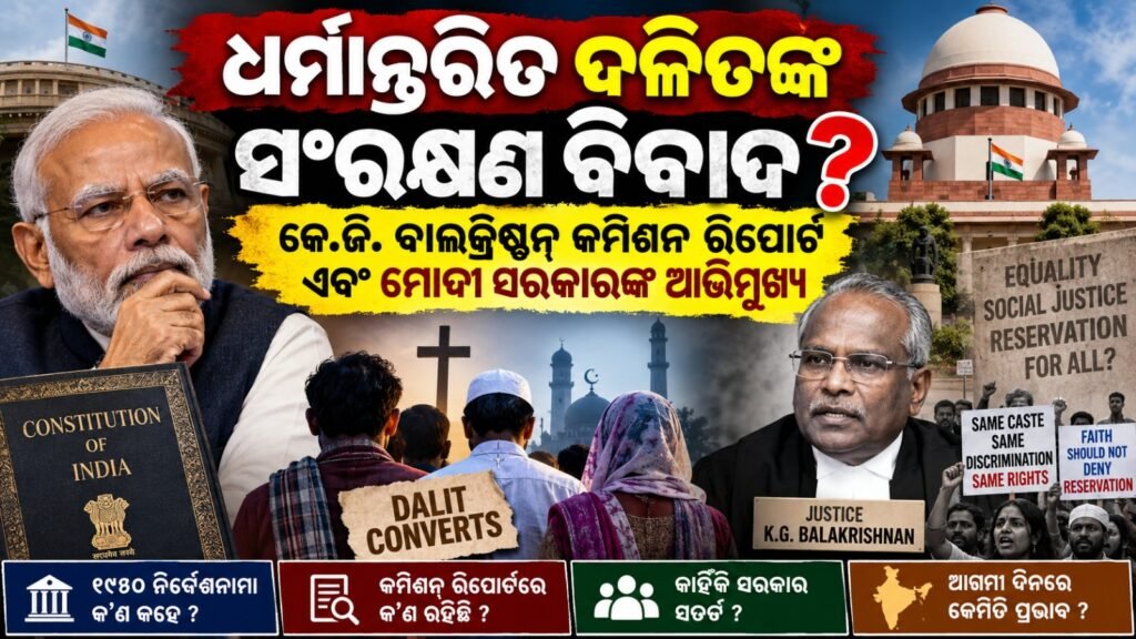 କେ.ଜି. ବାଲକ୍ରିଷ୍ଣନ୍ କମିଶନ ରିପୋର୍ଟ ଏବଂ ମୋଦୀ ସରକାରଙ୍କ ଆଭିମୁଖ୍ୟ || K.G. Balakrishnan Commission Report and Modi Government’s approach