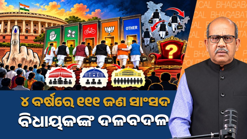 ୪ ବର୍ଷରେ ୧୧୧ ଜଣ ସାଂସଦ ଓ ବିଧାୟକଙ୍କ ଦଳବଦଳ || 111 MPs and MLAs switched parties in 4 years.